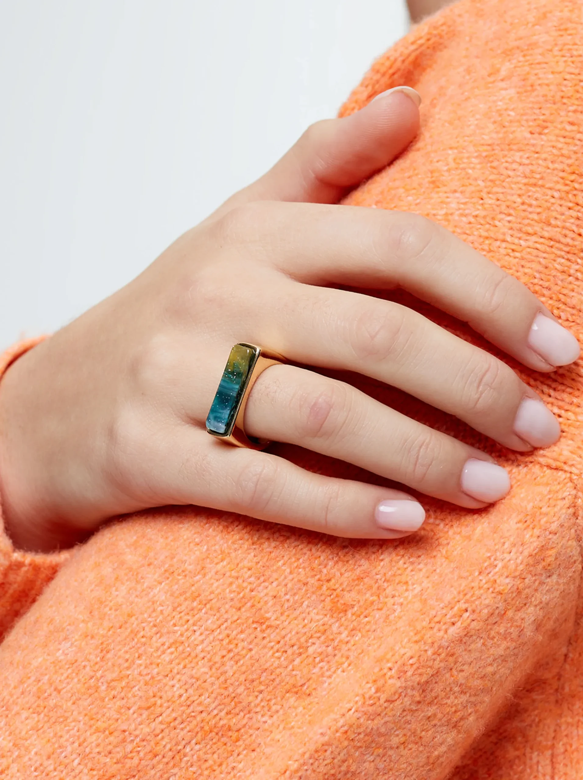 Enamel Signet Ring|Parfois Online