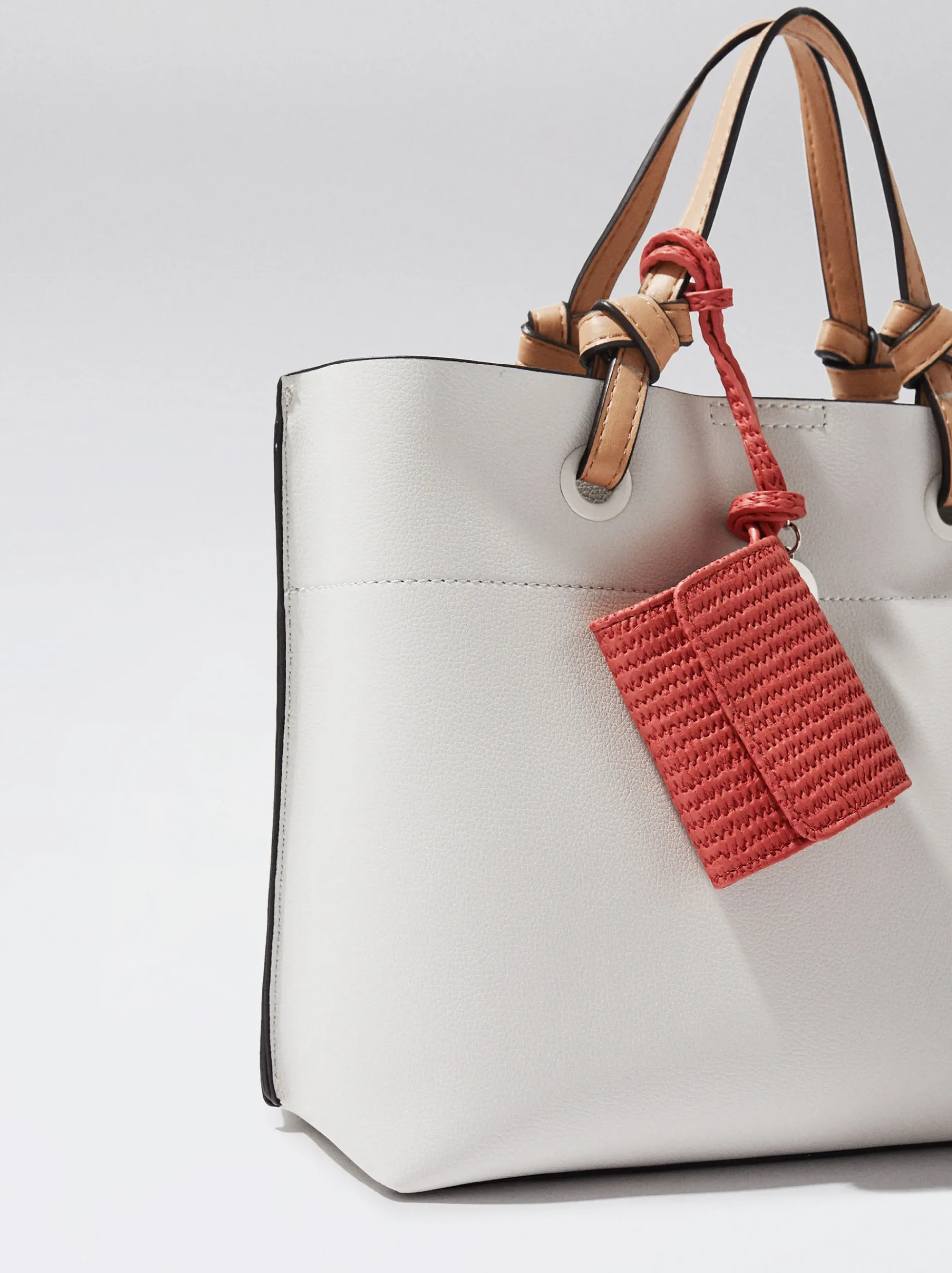 Everyday Tote Bag With Detachable Pendant|Parfois Clearance