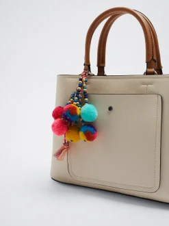 Everyday Tote Bag With Pendant|Parfois Cheap