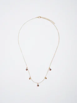 Flower And Crystals Necklace|Parfois Store