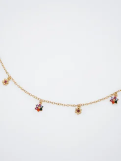 Flower And Crystals Necklace|Parfois Shop