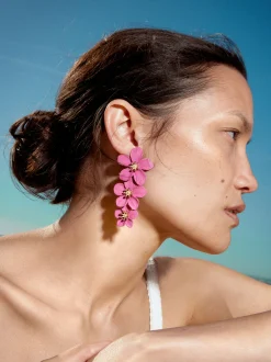 Flower Clip Earrings|Parfois Clearance