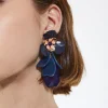 Flower Earrings With Semiprecious Stone|Parfois Fashion