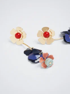 Flower Earrings With Stone|Parfois Online
