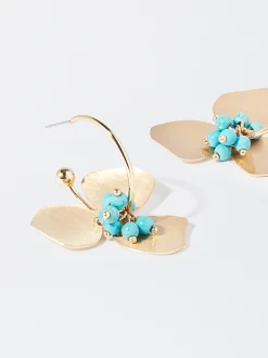 Flower Hoop Earrings|Parfois Sale