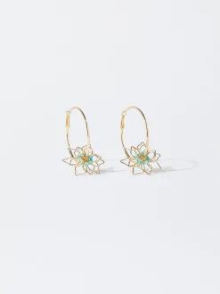 Flower Hoop Earrings|Parfois Best Sale