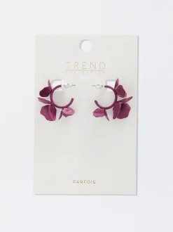 Flower Hoop Earrings|Parfois Sale