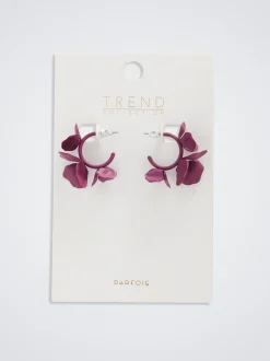 Flower Hoop Earrings|Parfois Sale