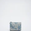 Flower Print Denim Coin Purse|Parfois Shop