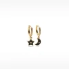 Golden Hoop Earrings With Zirconia|Parfois Shop