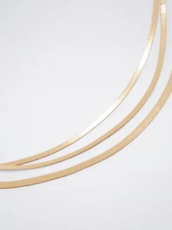 Gold-Toned Chain Necklace|Parfois Flash Sale