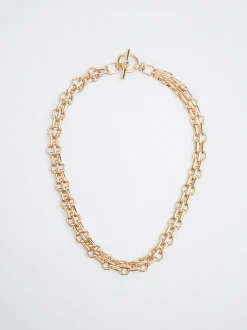 Gold-Toned Chain Necklace|Parfois Store