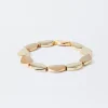 Gold-Toned Elasticated Bracelet|Parfois Outlet
