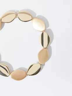 Gold-Toned Elasticated Bracelet|Parfois Outlet