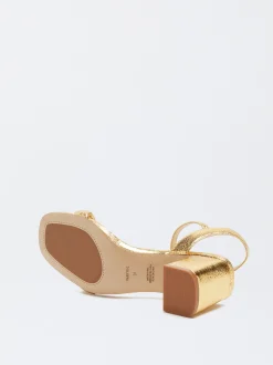 High Heel Metallic Sandals|Parfois Shop
