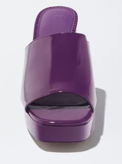 High-Heel Patent Mules|Parfois Shop