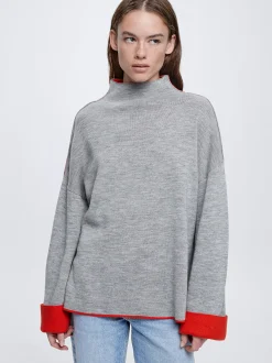 High-Neck Knit Sweater|Parfois Best