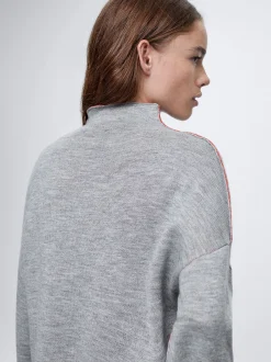 High-Neck Knit Sweater|Parfois Best