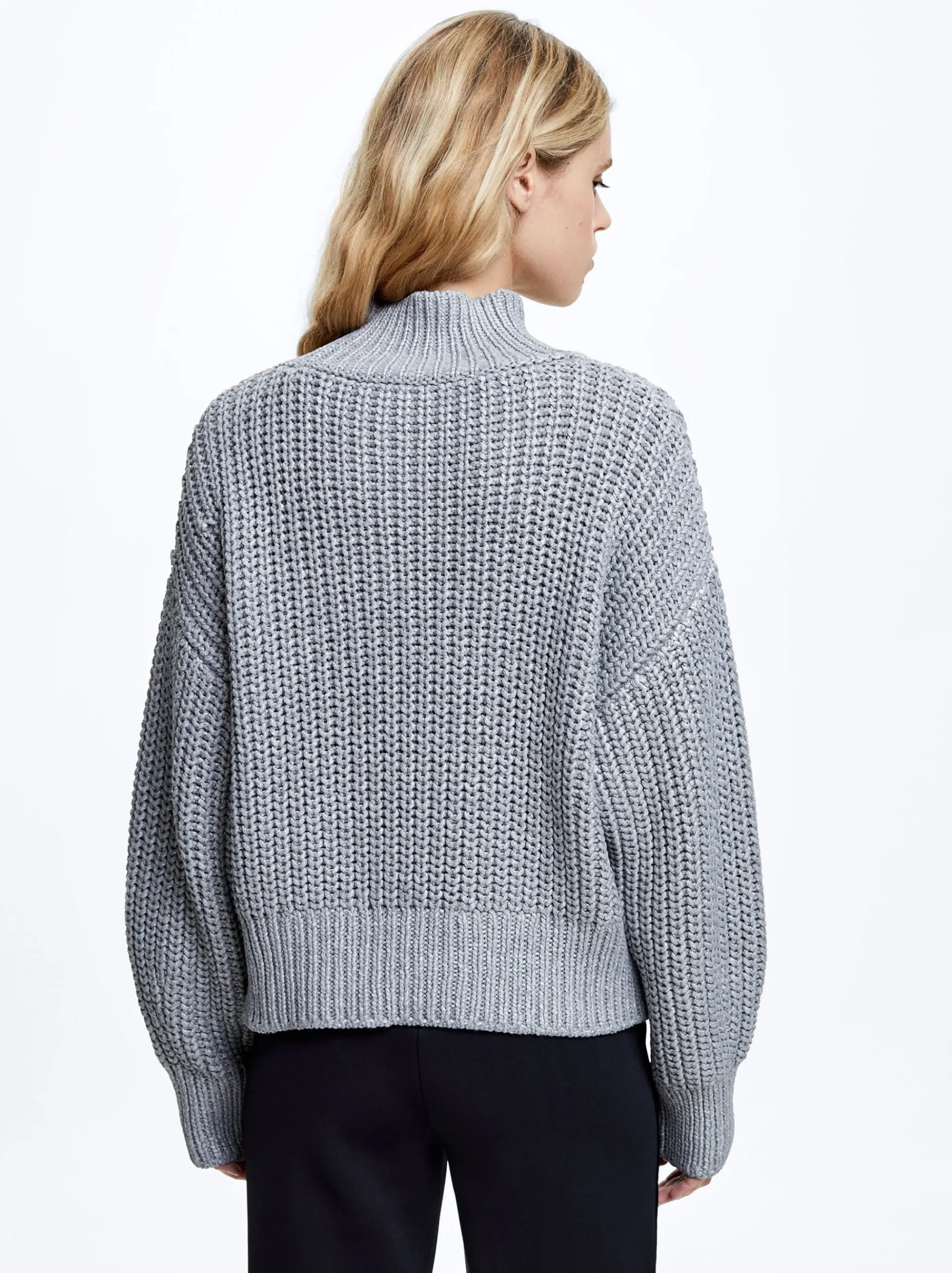 High-Neck Knit Sweater|Parfois Discount