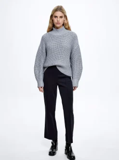 High-Neck Knit Sweater|Parfois Discount