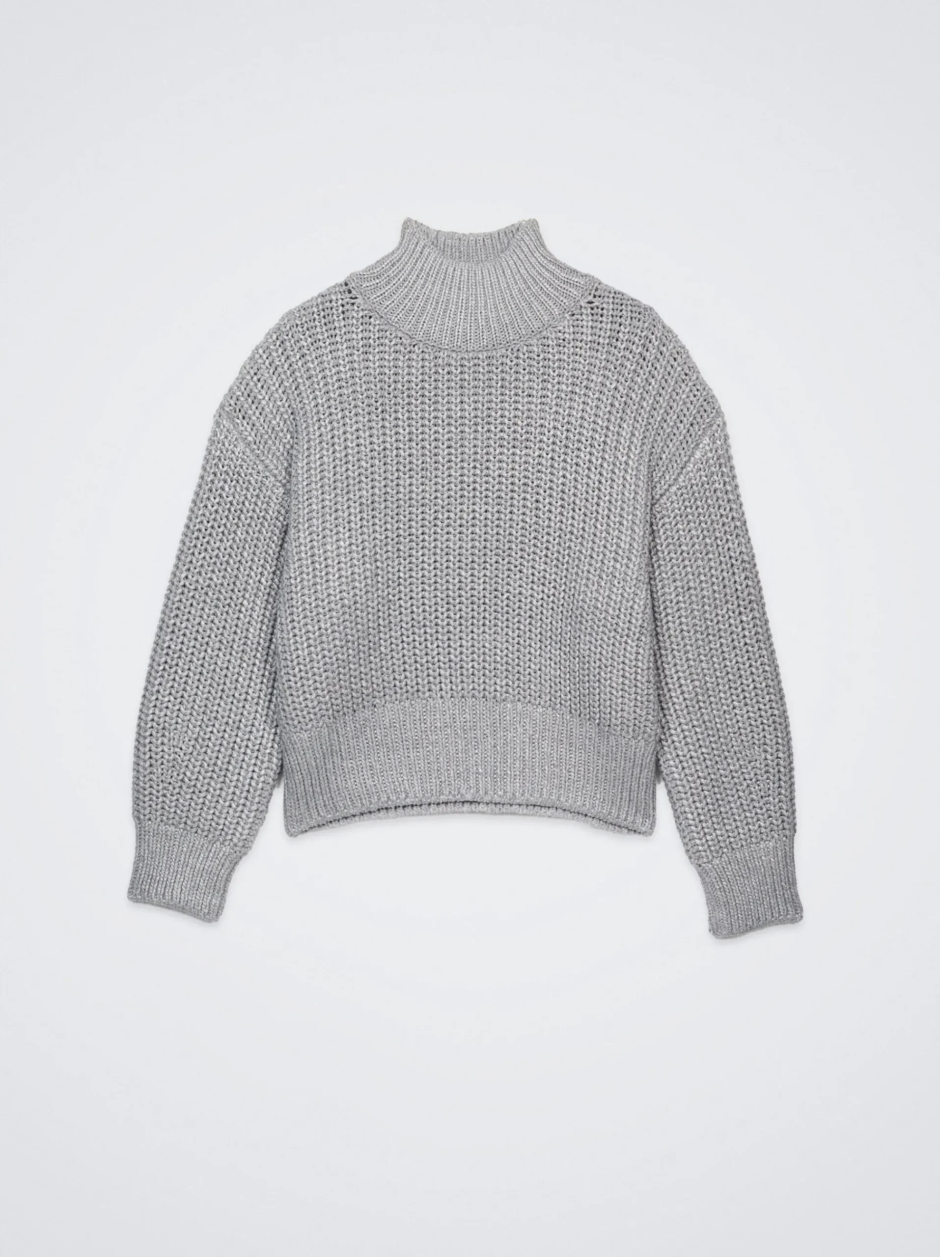 High-Neck Knit Sweater|Parfois Discount
