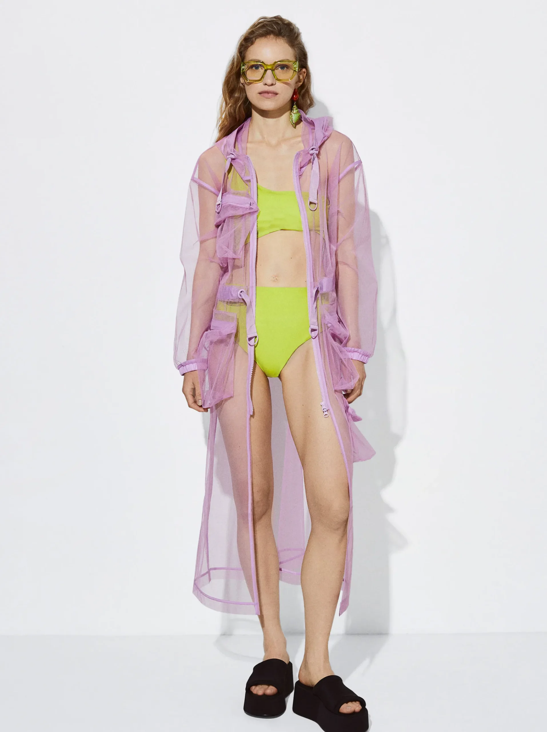 High-Waisted Asymmetric Bikini|Parfois Online