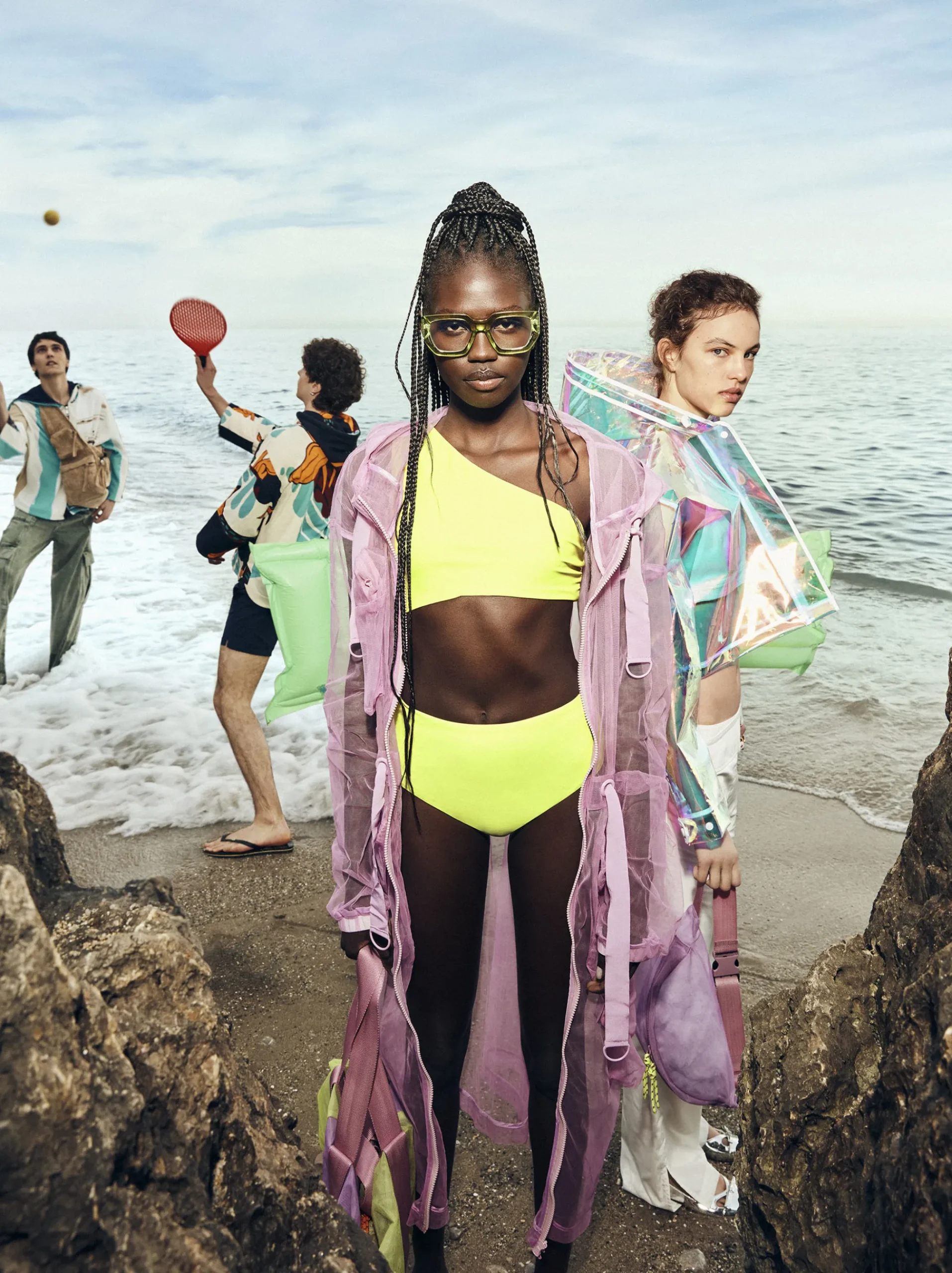 High-Waisted Asymmetric Bikini|Parfois Online