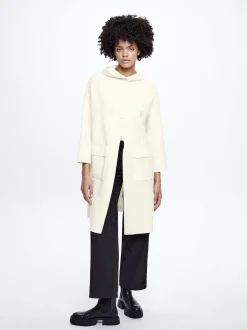 Hooded Knit Coat|Parfois Online