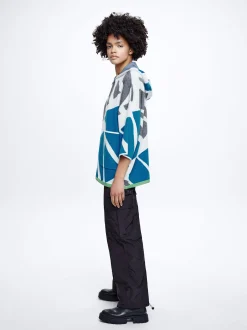 Hooded Knit Poncho|Parfois Clearance