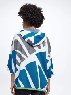 Hooded Knit Poncho|Parfois Clearance