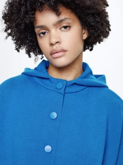 Hooded Knit Poncho|Parfois Sale