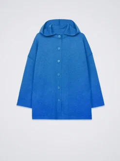 Hooded Knit Poncho|Parfois Sale