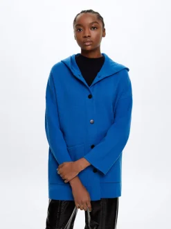 Hooded Knit Poncho|Parfois Cheap