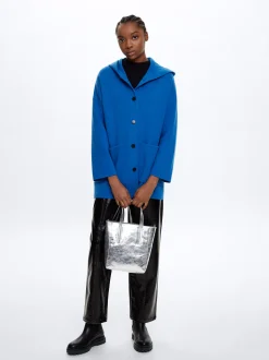 Hooded Knit Poncho|Parfois Cheap