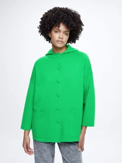 Hooded Knit Poncho|Parfois Hot