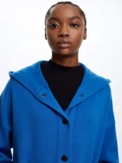Hooded Knit Poncho|Parfois Sale