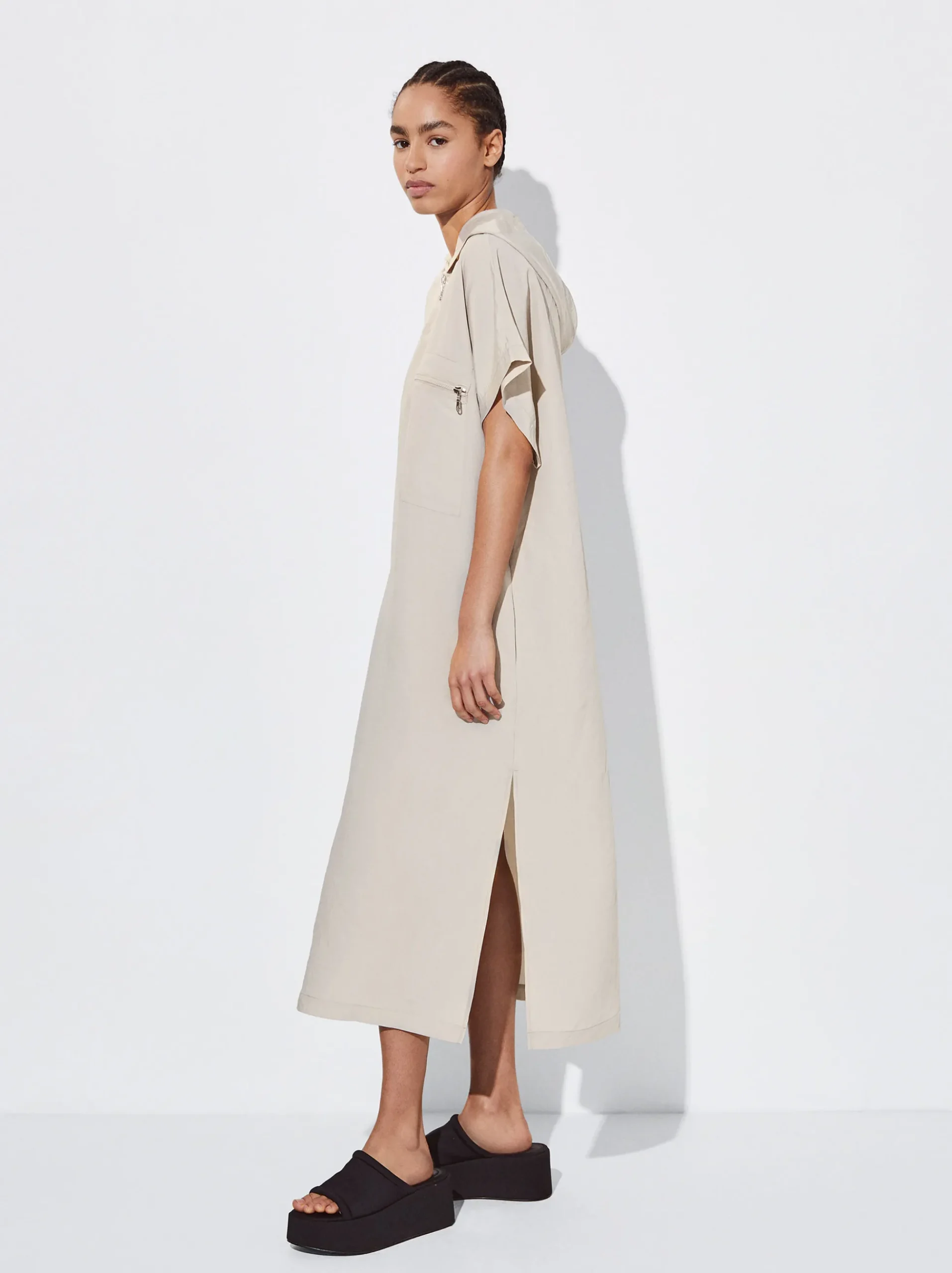 Hooded Long Dress|Parfois Online