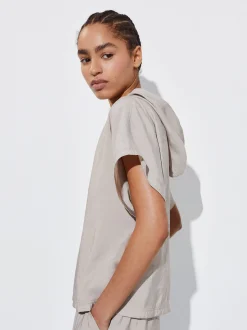 Hooded Loose-Fitting Shirt|Parfois Hot