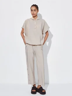 Hooded Loose-Fitting Shirt|Parfois Hot
