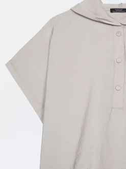 Hooded Loose-Fitting Shirt|Parfois Hot
