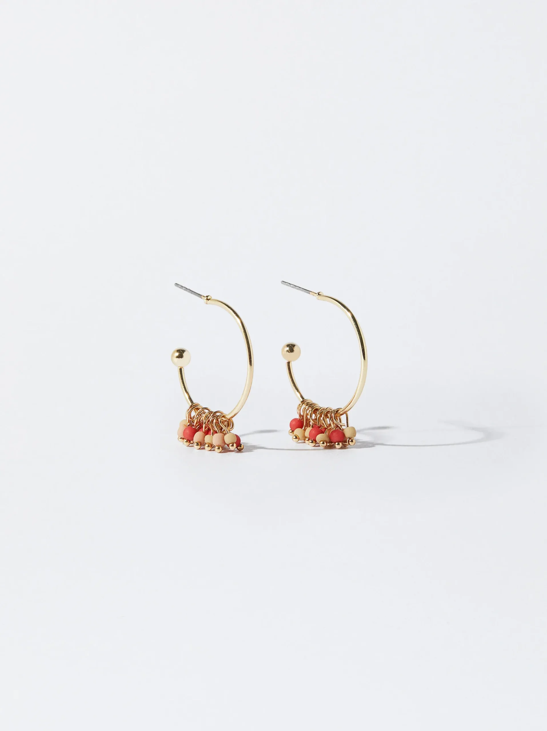 Hoop Earrings With Beads|Parfois Outlet