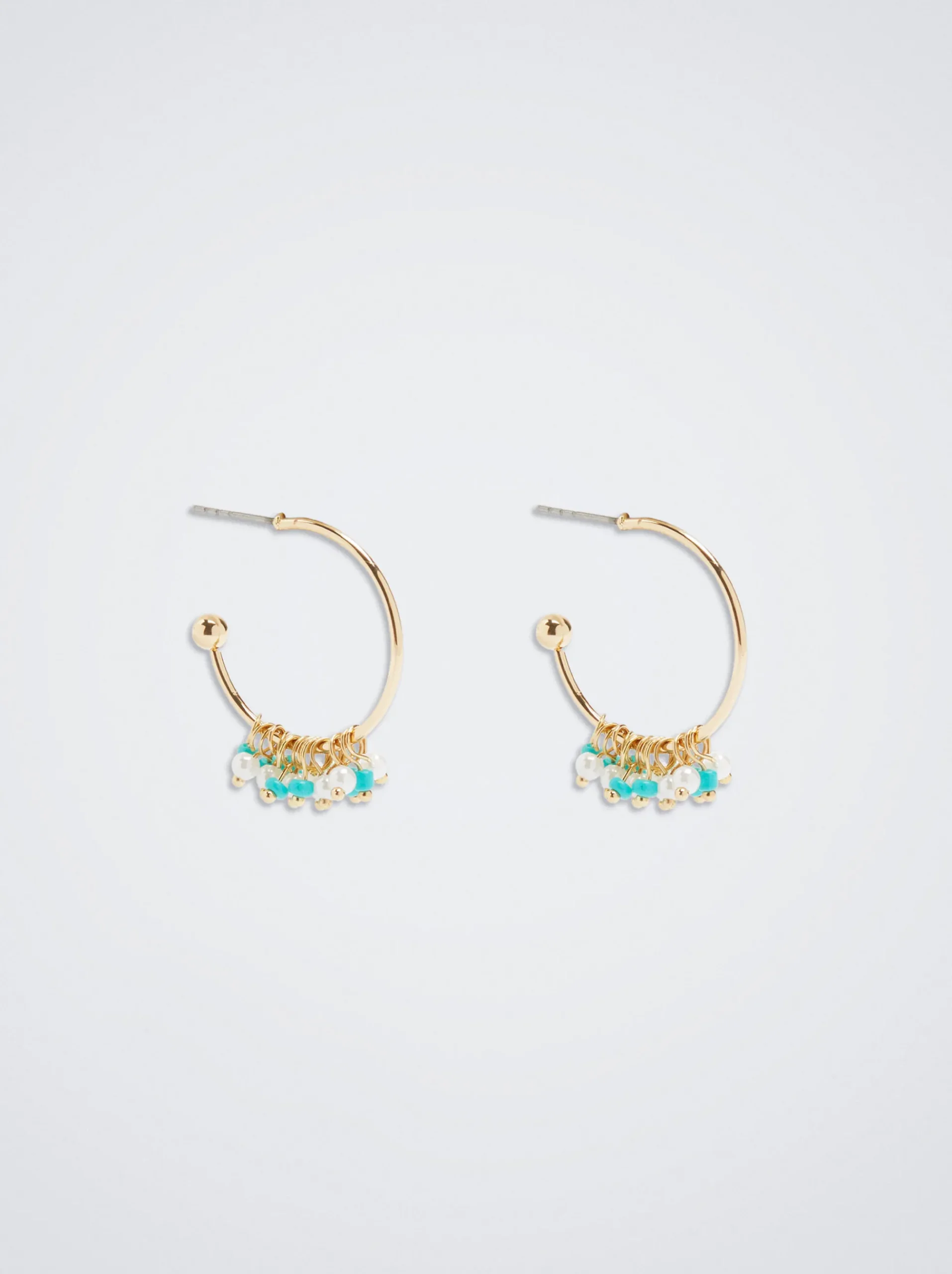 Hoop Earrings With Beads|Parfois Clearance