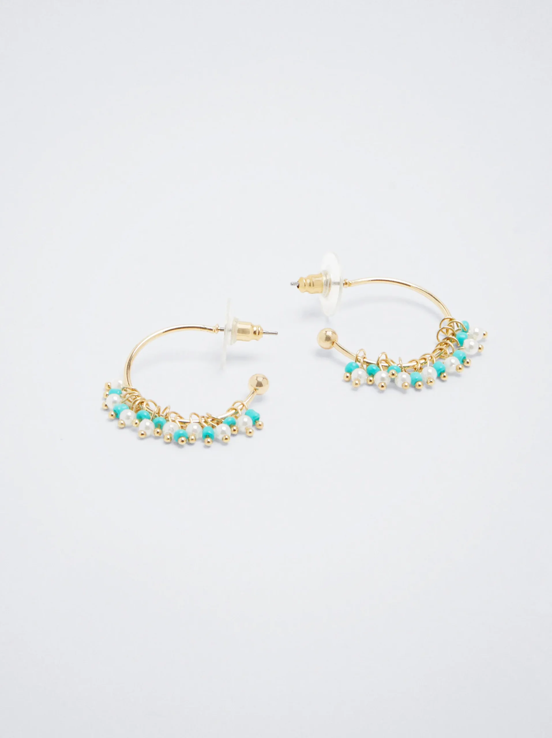 Hoop Earrings With Beads|Parfois Clearance