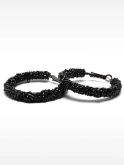 Hoop Earrings With Crystals|Parfois Hot