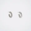 Hoop Earrings With Crystals|Parfois Cheap