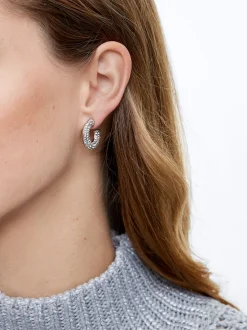 Hoop Earrings With Crystals|Parfois Cheap