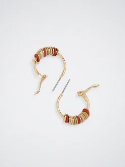 Hoop Earrings With Enamel|Parfois Outlet