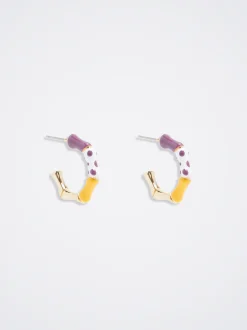 Hoop Earrings With Enamel|Parfois New