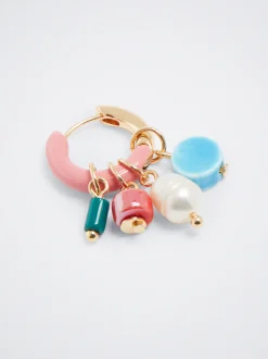 Hoop Earrings With Freshwater Pearl|Parfois Best Sale