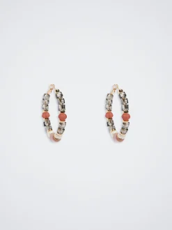 Hoop Earrings With Freshwater Pearl|Parfois Cheap